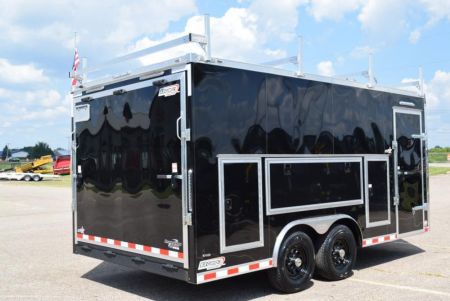 New BRAVO STAR 8.5x16 PRO SERIES CONTRACTOR TRAILER w/ REAR RAMP DOOR