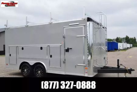 New BRAVO STAR 8.5x16 PRO SERIES CONTRACTOR TRAILER w/ REAR RAMP DOOR