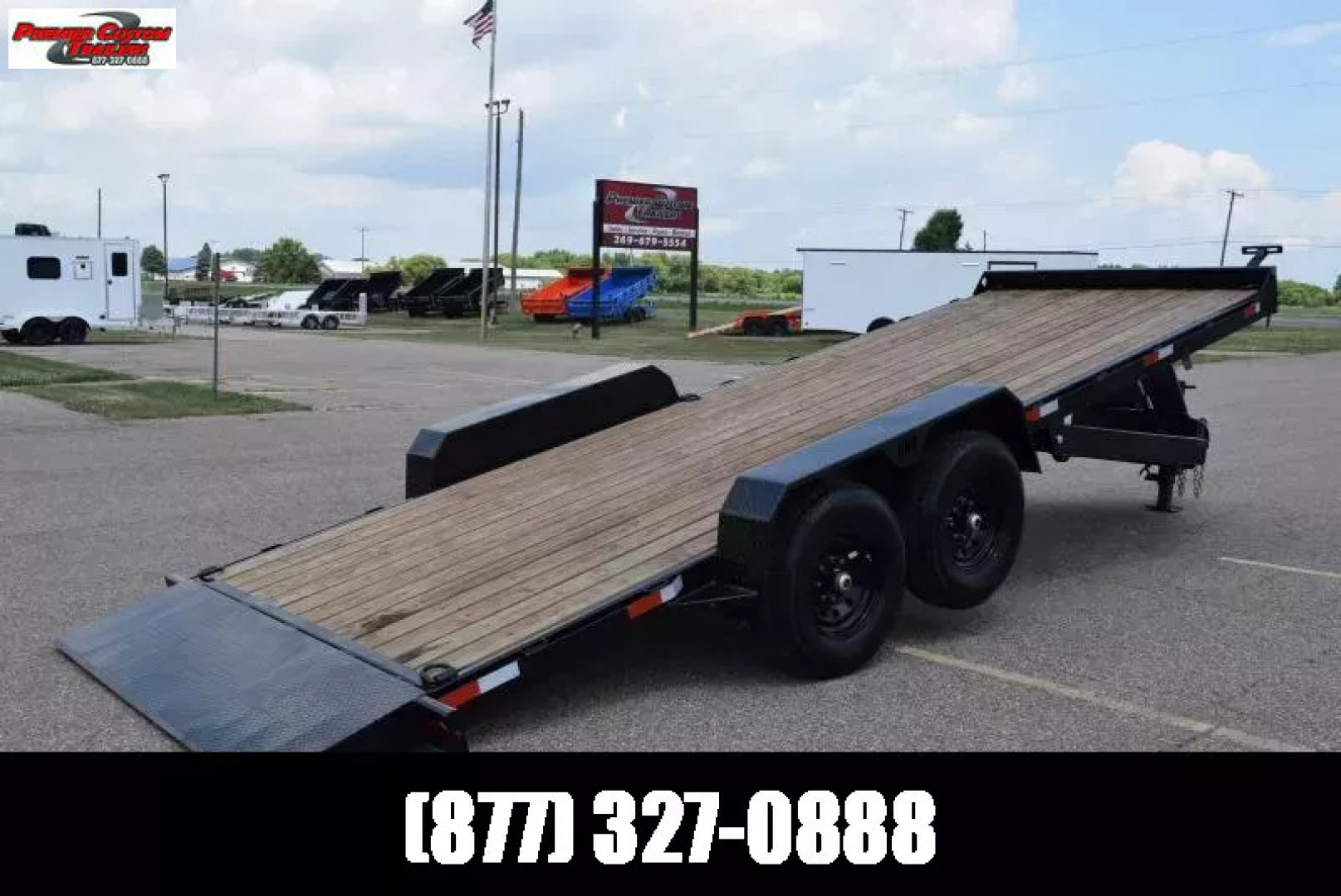 New BND 22' POWER TILT BED 14K EQUIPMENT TRAILER