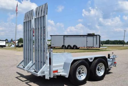 New 2026 BND Trailers 5x10 Galvanized Scissor Lift Equipment Trailer