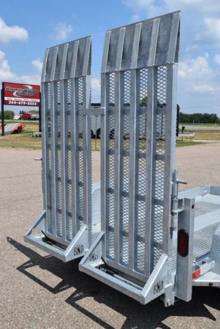 New 2026 BND Trailers 5x10 Galvanized Scissor Lift Equipment Trailer