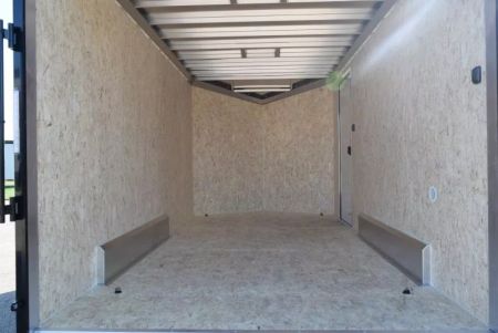New ATC 7.5x14 STO 400 ALUMINUM CARGO TRAILER w/ BLACK TRIM PACKAGE