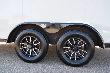 New ATC 7.5x14 STO 400 ALUMINUM CARGO TRAILER w/ BLACK TRIM PACKAGE