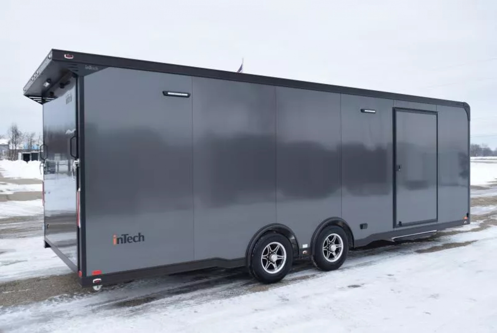 New INTECH 8.5x24 LITE SERIES ALL ALUMINUM RACE HAULER