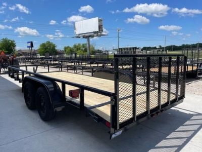 New 2026 DAVIDSON 83X18 TANDEM (2)AXLE PIPE TOP UTILITY W/36" GATE, DOVETAIL