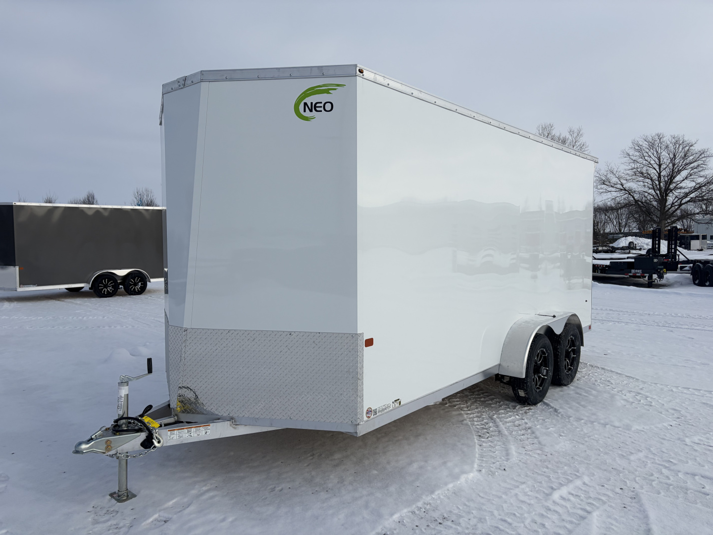 New 2026 Model Year Clearance NEO Trailers NAVLE167-6 (7' X 16') 7K V-Nose Cargo / Enclosed Trailer