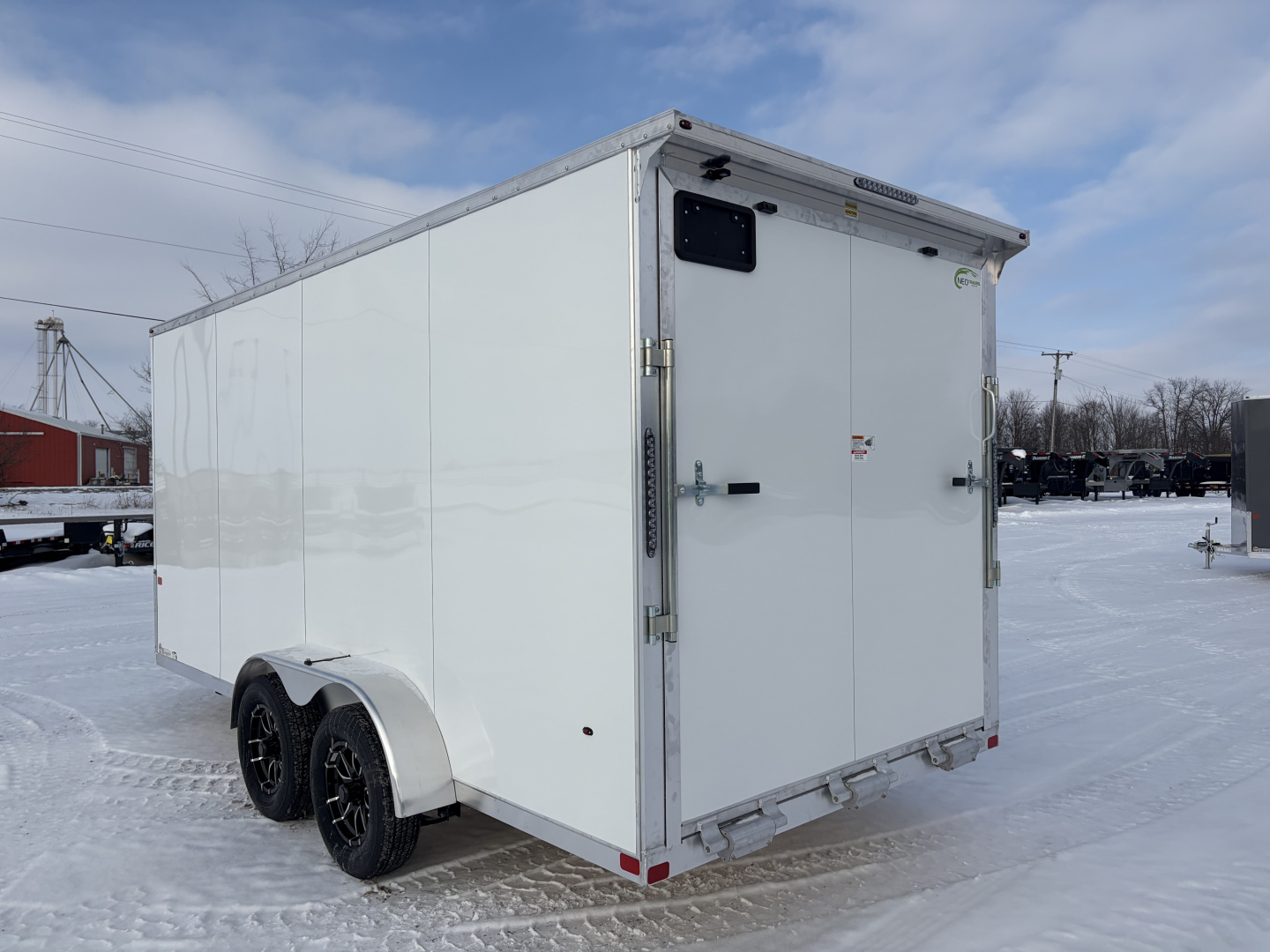 New 2026 Model Year Clearance NEO Trailers NAVLE167-6 (7' X 16') 7K V-Nose Cargo / Enclosed Trailer