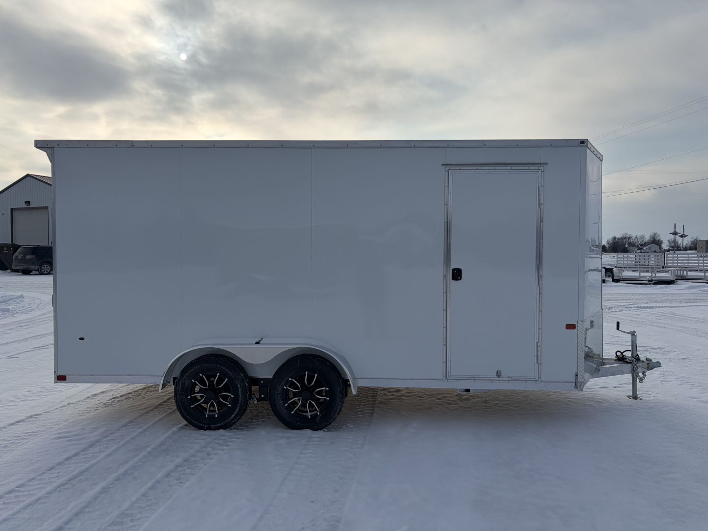 New 2026 Model Year Clearance NEO Trailers NAVLE167-6 (7' X 16') 7K V-Nose Cargo / Enclosed Trailer