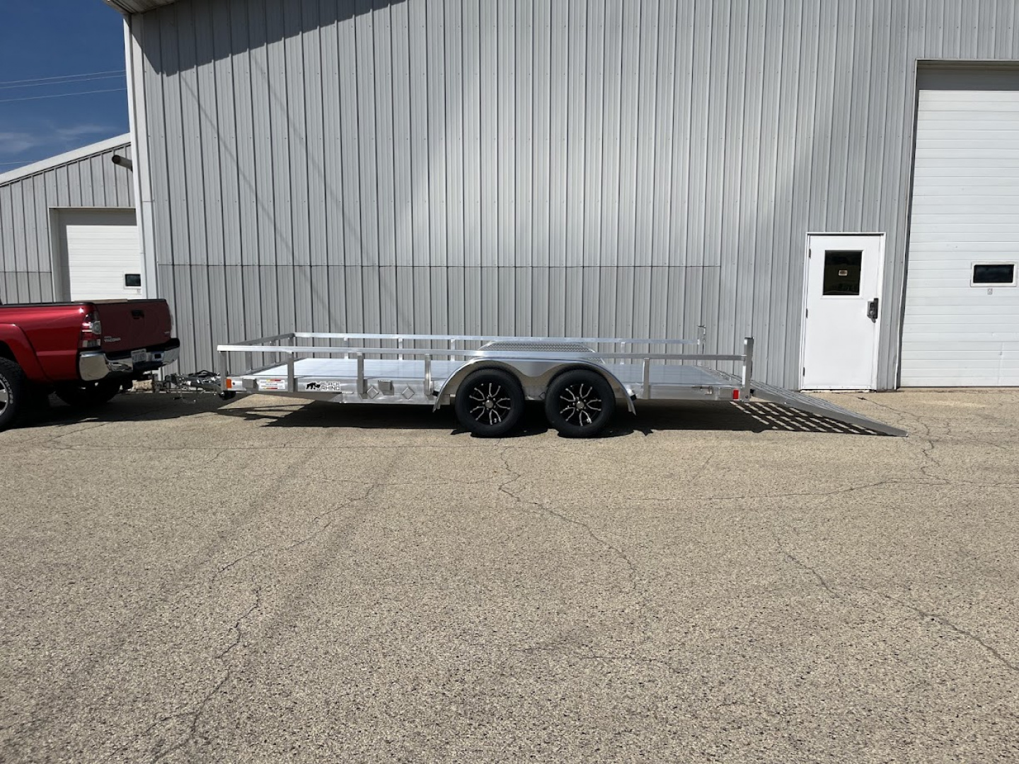 New 2026 Black Rhino *INCOMING* Aluminum 81"x16' LST716A w/ Bifold Gate (ATV / UTV / Side by Side) Utility Trailer