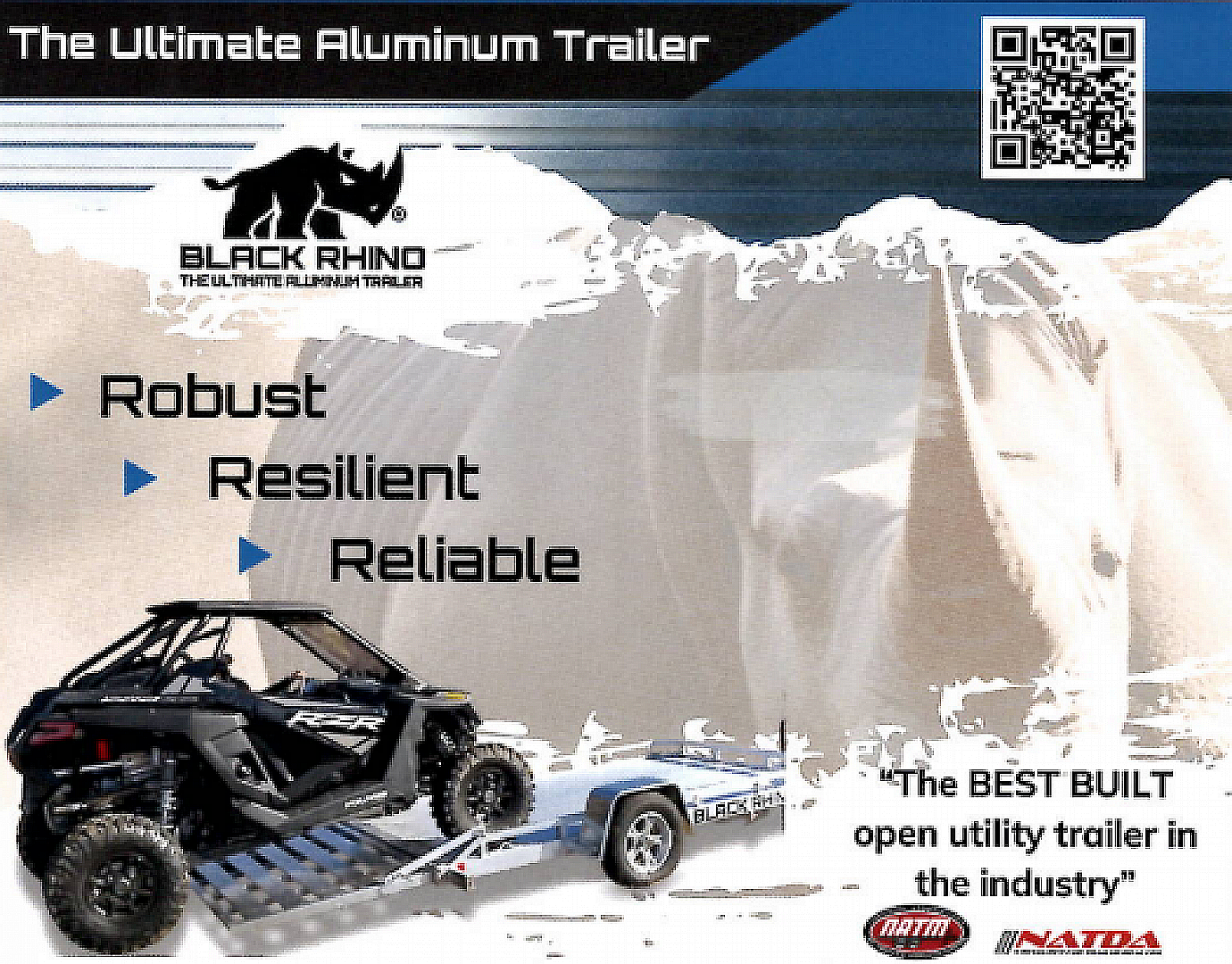 New 2026 Black Rhino *INCOMING* Aluminum 81"x16' LST716A w/ Bifold Gate (ATV / UTV / Side by Side) Utility Trailer