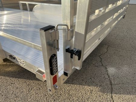 New 2026 Black Rhino *INCOMING* Aluminum 81"x16' LST716A w/ Bifold Gate (ATV / UTV / Side by Side) Utility Trailer