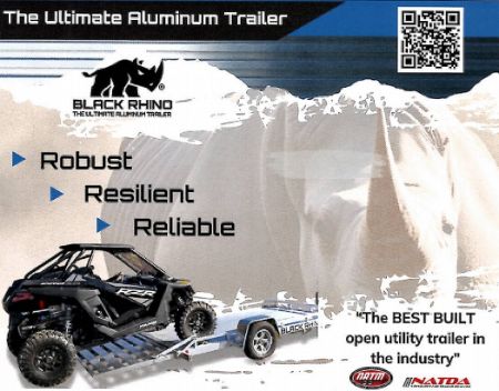 New 2026 Black Rhino *INCOMING* Aluminum 81"x16' LST716A w/ Bifold Gate (ATV / UTV / Side by Side) Utility Trailer