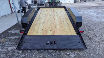 New 2026 CAM Superline 7x14 Tandem Axle Lo Pro Tilt Trailer