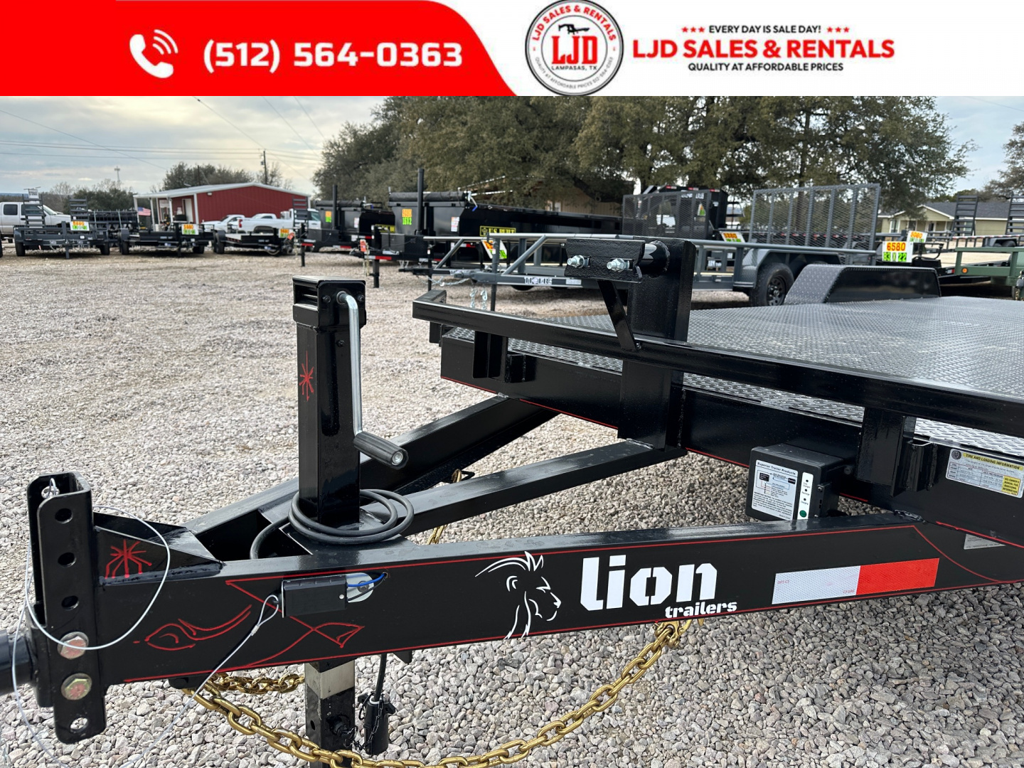 New 2026 Lion - 83 x 20 Car Hauler - 12K GVWR - 6K Axles - 12k GVWR