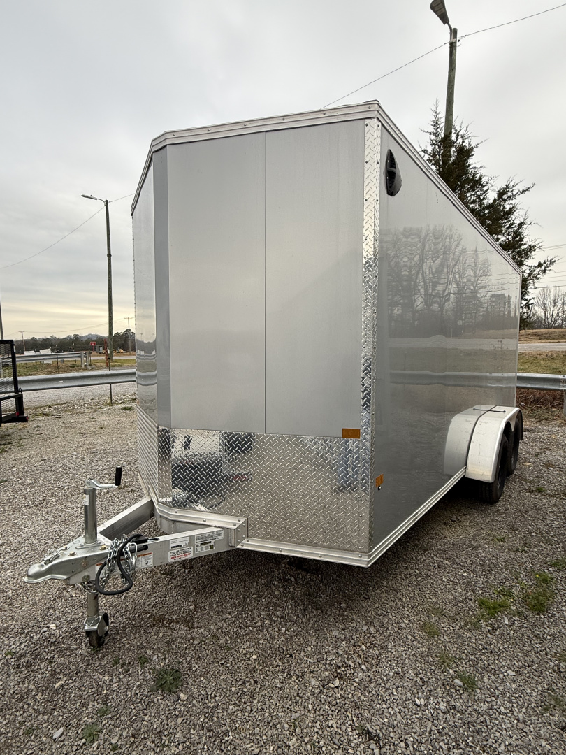 Used 2025 ALCOM STEALTH XLT 7X16 Cargo / Enclosed Trailer, ALL ALUMINUM FRAME , 7K GVWR