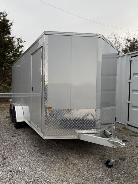 Used 2025 ALCOM STEALTH XLT 7X16 Cargo / Enclosed Trailer, ALL ALUMINUM FRAME , 7K GVWR