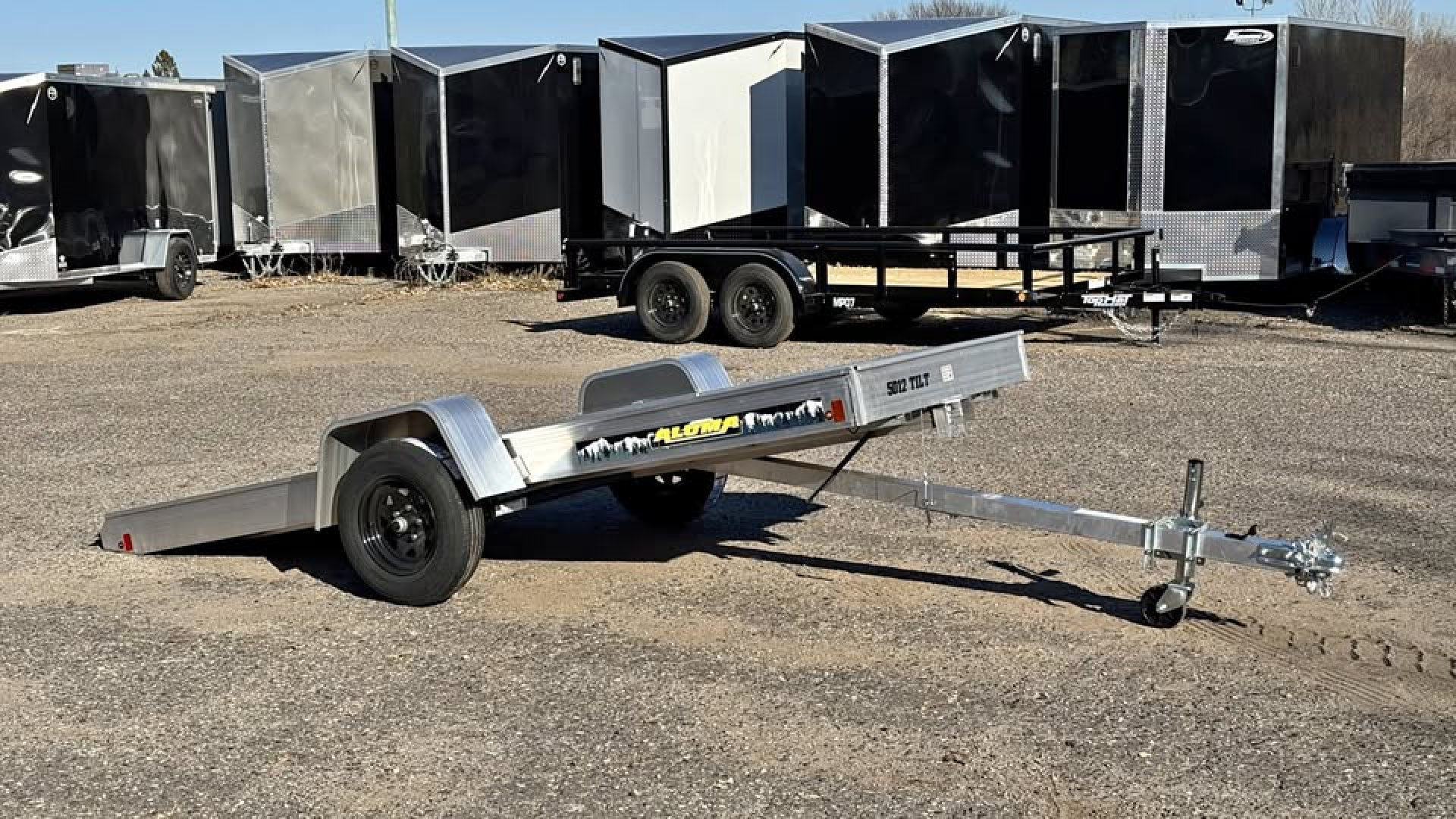 New 2027 Aluma 50X12 TILT Snowmobile Trailer