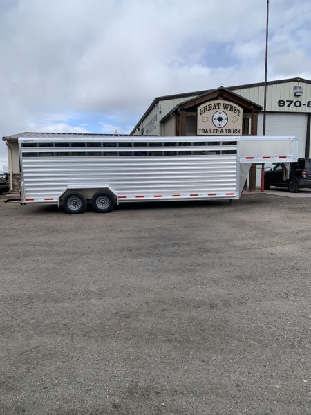 New 2026 Exiss Trailers STK 7024 - 6'8  TALL Stock / Stock Trailer