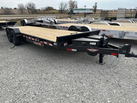 New 2026 H&H Black 82"x24' 14k Electric Tilt Speed Loader Car Hauler Trailer