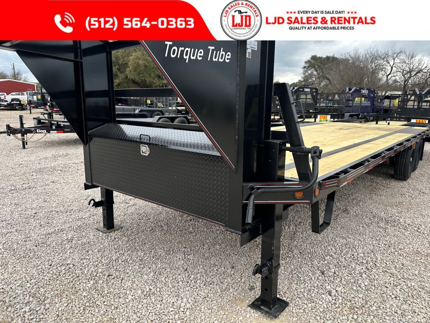 New 2026 Coffee Creek - 27' Gooseneck Flatbed Trailer - 15900 GVWR