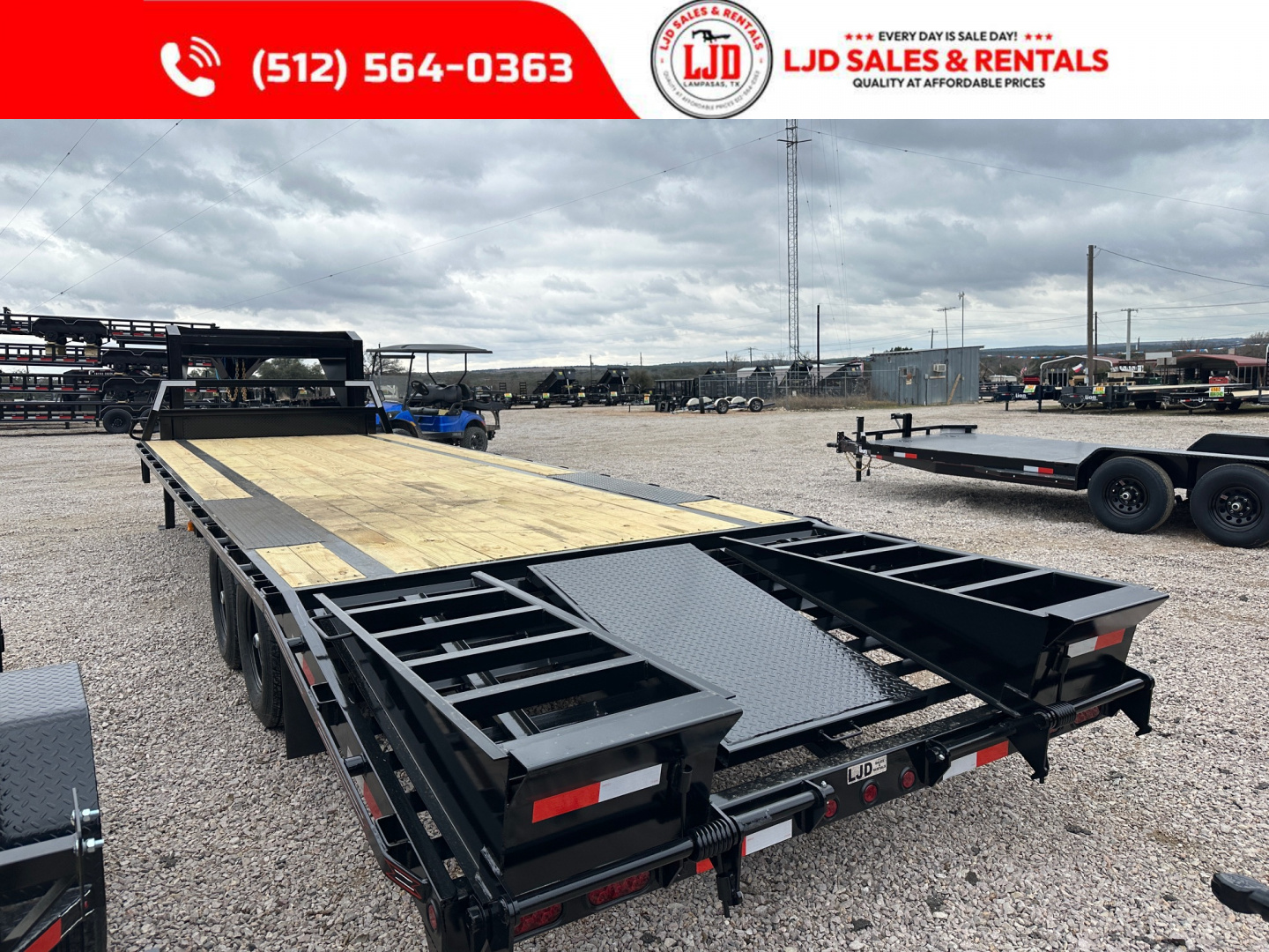 New 2026 Coffee Creek - 27' Gooseneck Flatbed Trailer - 15900 GVWR