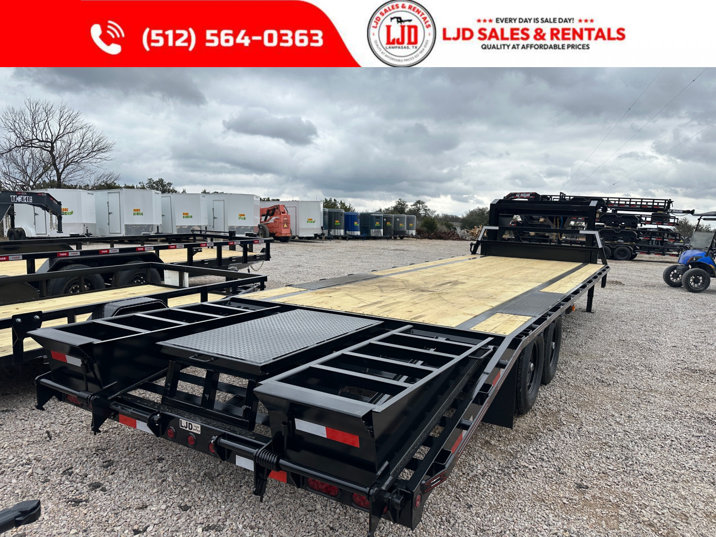 New 2026 Coffee Creek - 27' Gooseneck Flatbed Trailer - 15900 GVWR