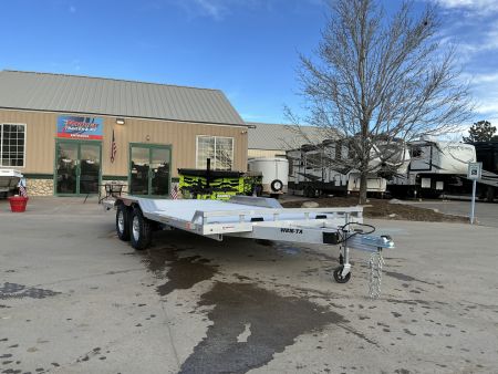 New WiDe BoDY uTV - DRIVE OVER! 2027 Aluma 8.5x16 Flatbed Trailer