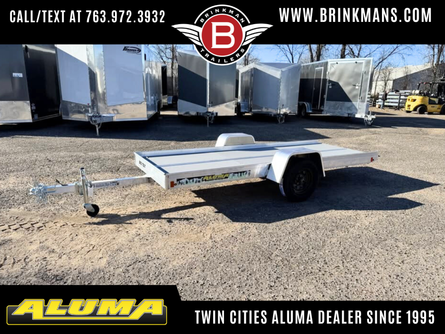 New 2027 Aluma 50X12 TILT Snowmobile Trailer