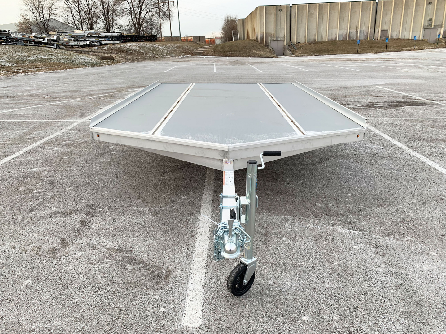 New Aluma (8.5'x12') Aluminum Snowmobile Trailer- 2 Place Drive On/Off!