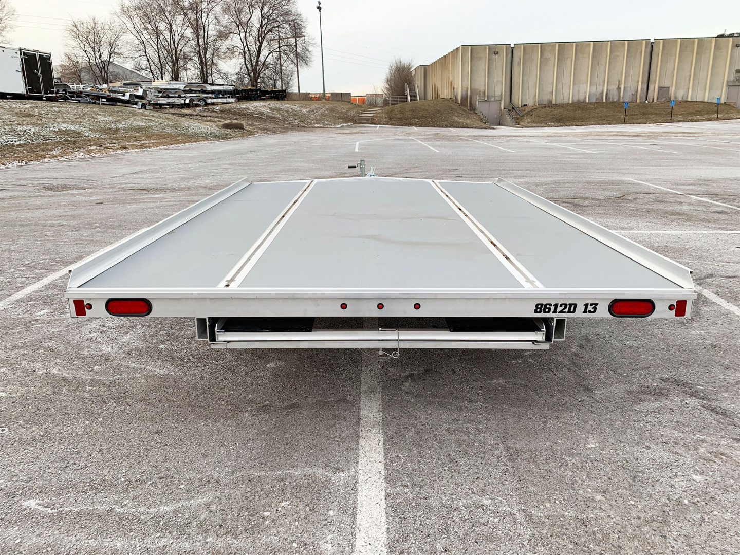 New Aluma (8.5'x12') Aluminum Snowmobile Trailer- 2 Place Drive On/Off!