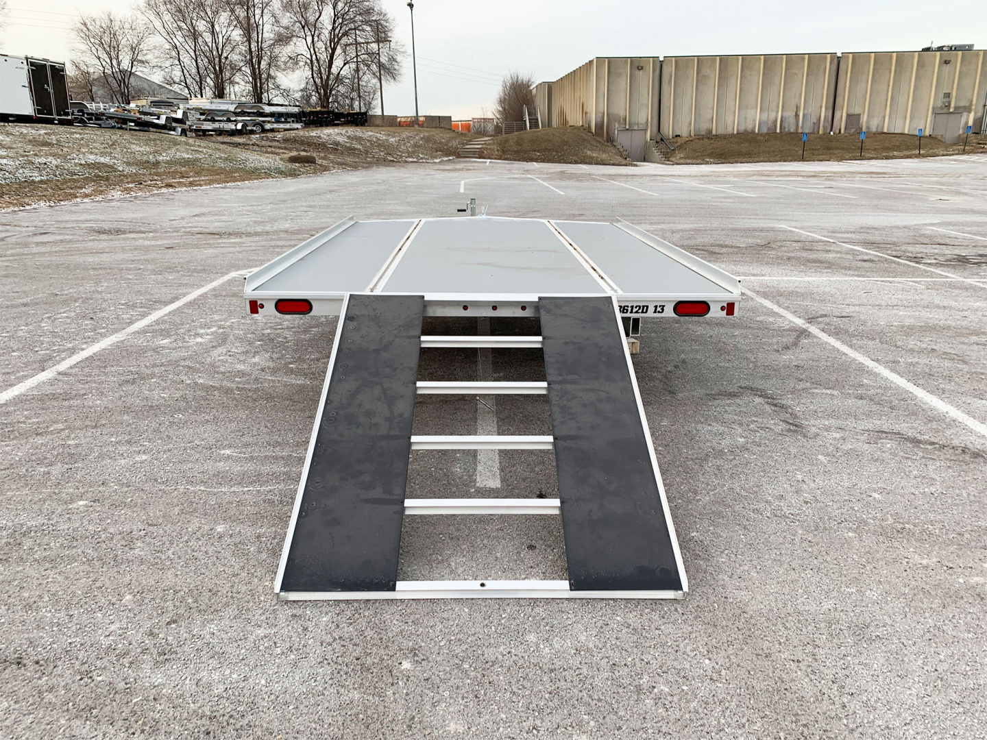 New Aluma (8.5'x12') Aluminum Snowmobile Trailer- 2 Place Drive On/Off!