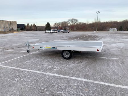 New Aluma (8.5'x12') Aluminum Snowmobile Trailer- 2 Place Drive On/Off!