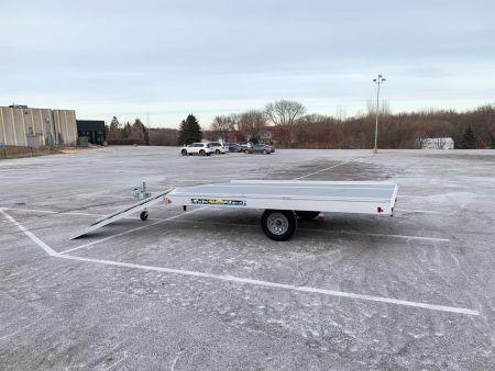 New Aluma (8.5'x12') Aluminum Snowmobile Trailer- 2 Place Drive On/Off!