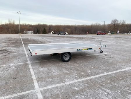 New Aluma (8.5'x12') Aluminum Snowmobile Trailer- 2 Place Drive On/Off!