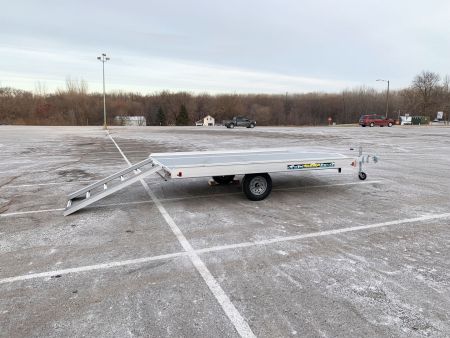 New Aluma (8.5'x12') Aluminum Snowmobile Trailer- 2 Place Drive On/Off!