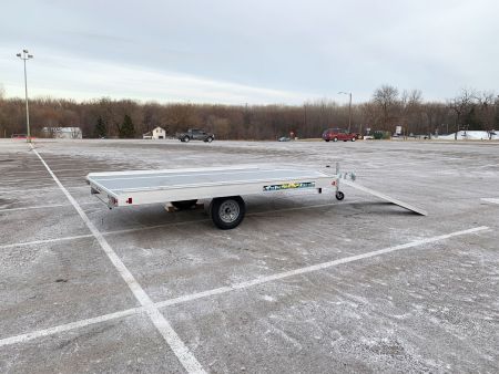 New Aluma (8.5'x12') Aluminum Snowmobile Trailer- 2 Place Drive On/Off!