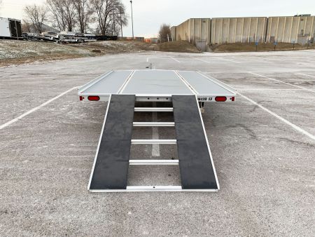 New Aluma (8.5'x12') Aluminum Snowmobile Trailer- 2 Place Drive On/Off!