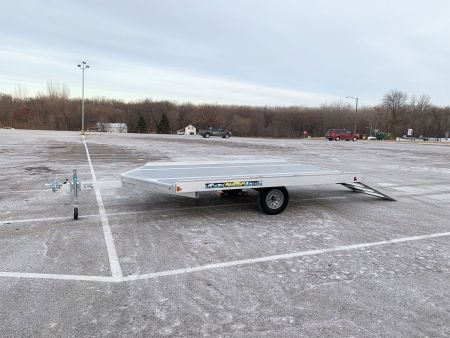 New Aluma (8.5'x12') Aluminum Snowmobile Trailer- 2 Place Drive On/Off!