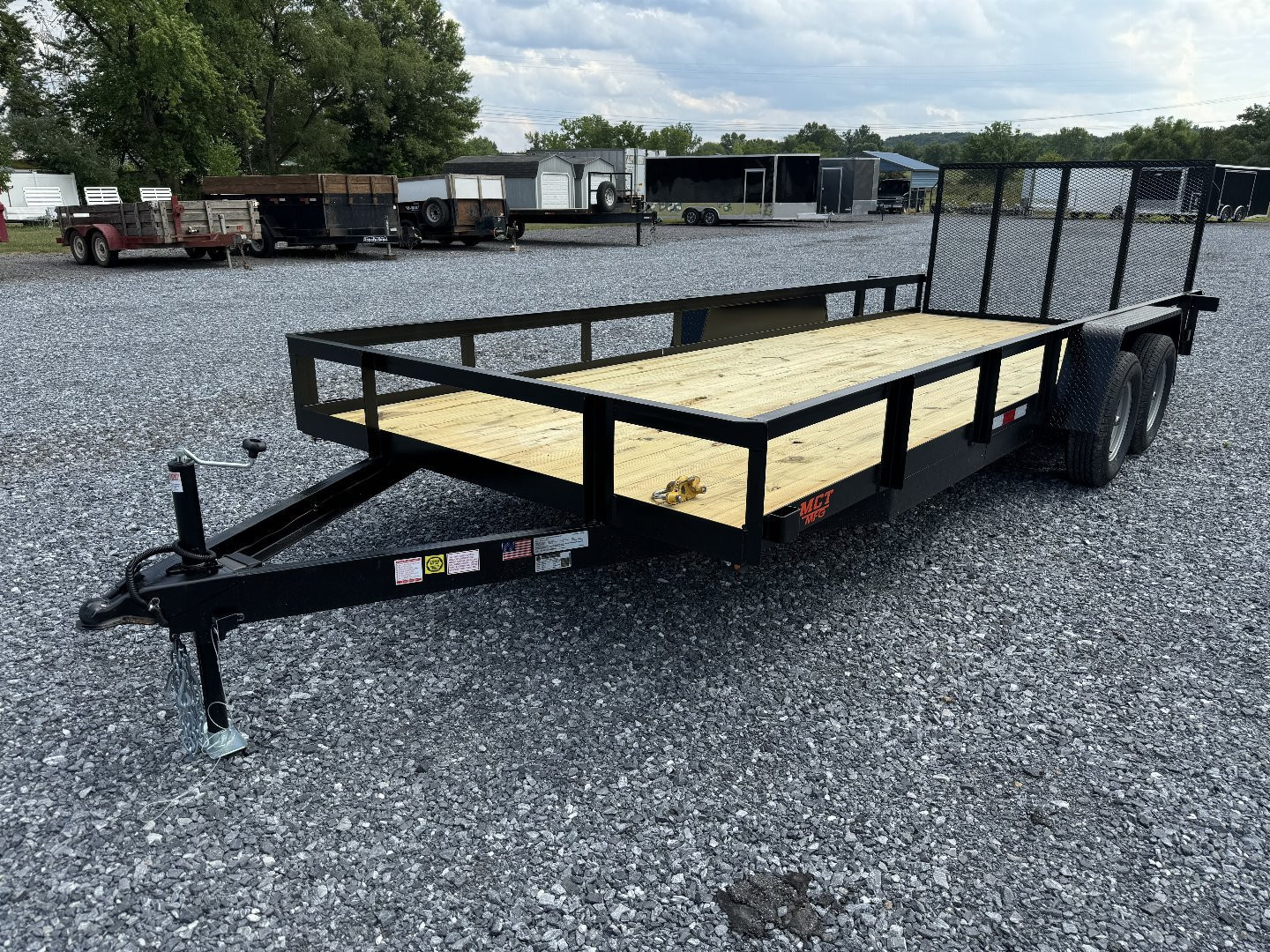 New 2027 MCT MFG 6'10"x22' Landscape trailer Utility Trailer