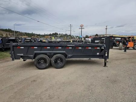 New 2026 Lamar 7x16 14k Gooseneck Dump Trailer