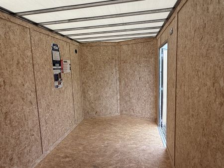 New 2026 Formula Traverse Red 7'x14' 7k Flat Top V-Nose Enclosed Cargo Trailer