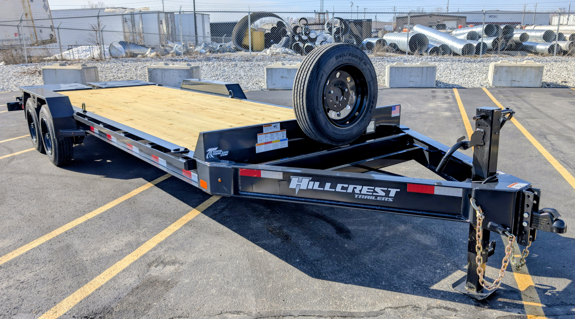 7×22 Equipment Flatbed Trailer