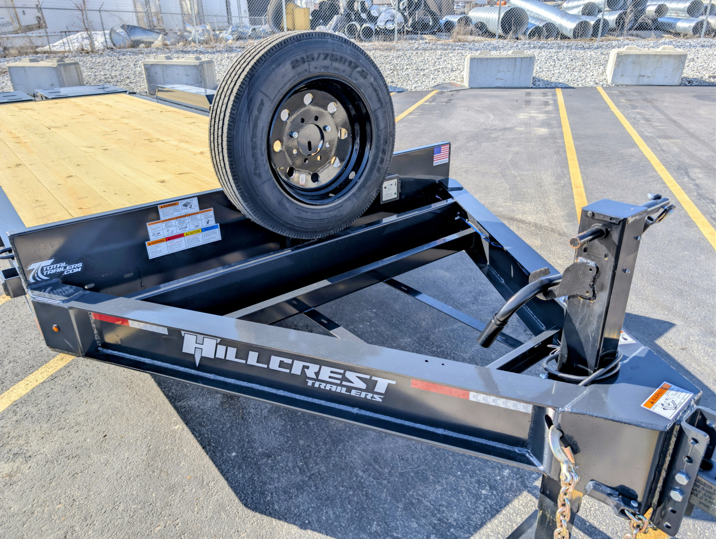 7×22 Equipment Flatbed Trailer photo 8