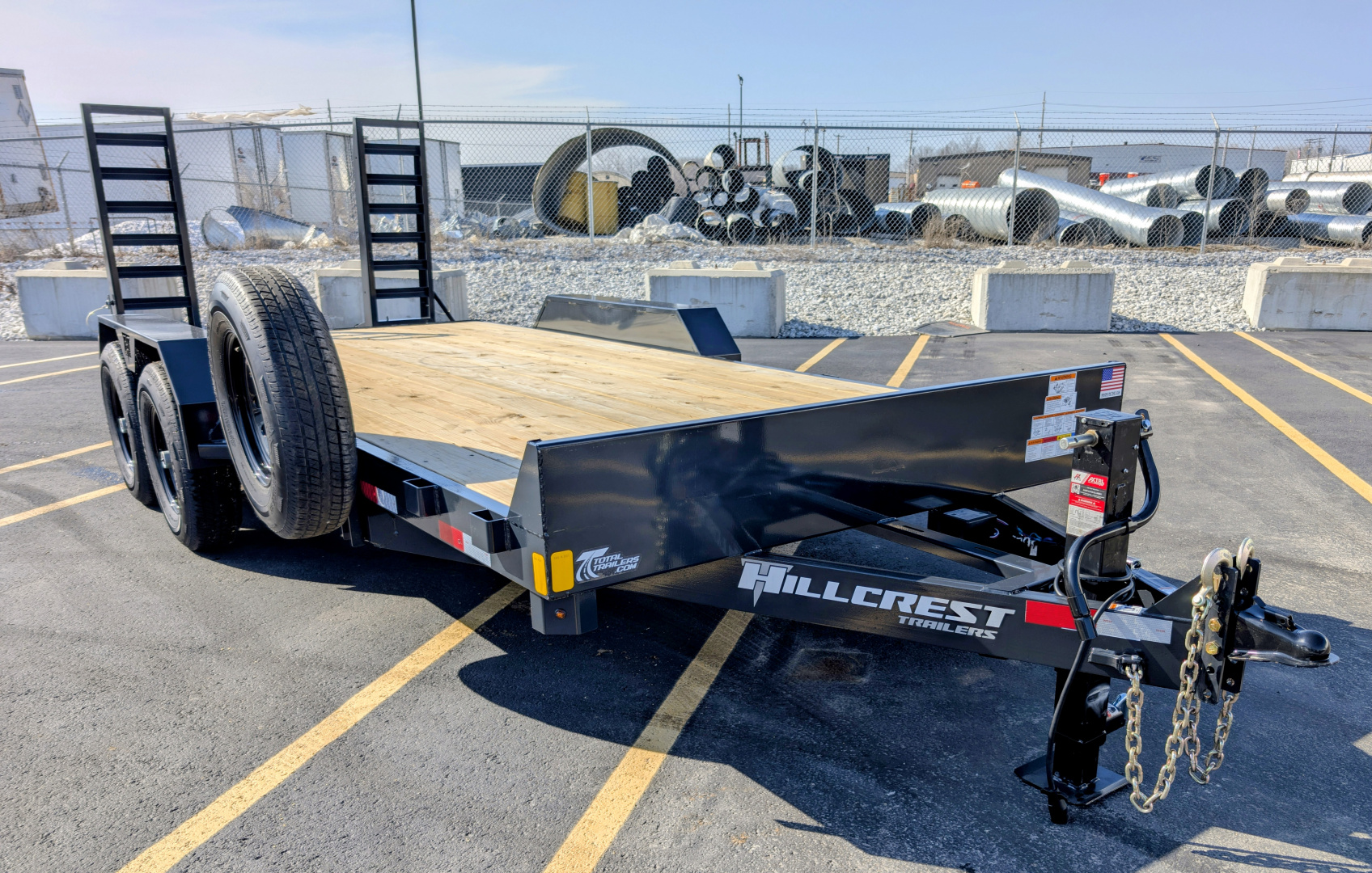 7×18 Equipment Flatbed Trailer
