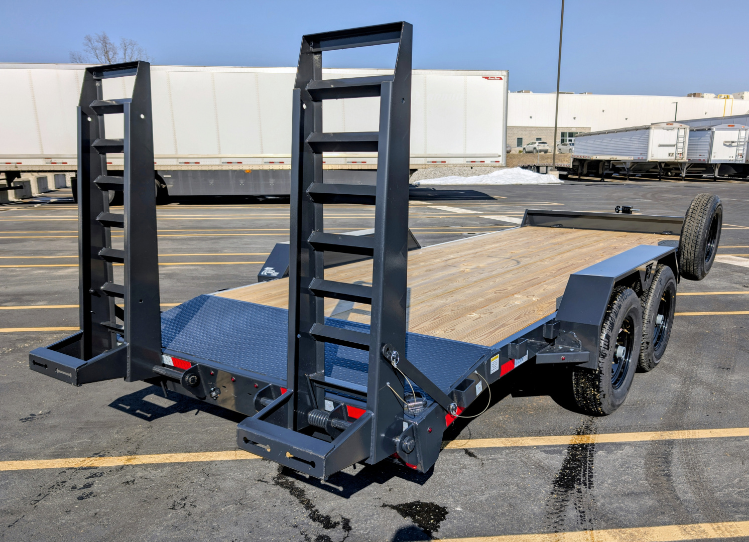 7×18 Equipment Flatbed Trailer photo 2