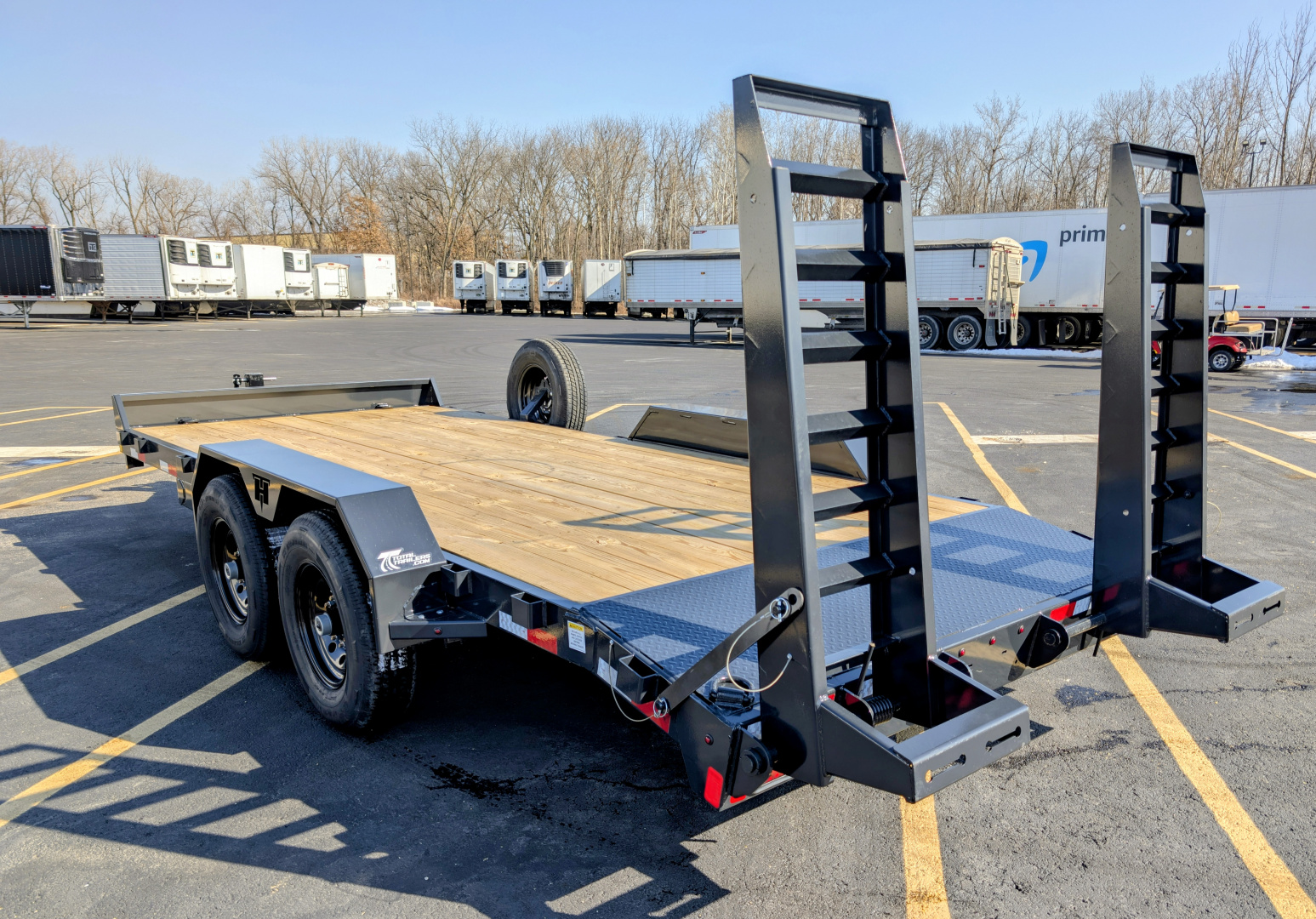 7×18 Equipment Flatbed Trailer photo 4
