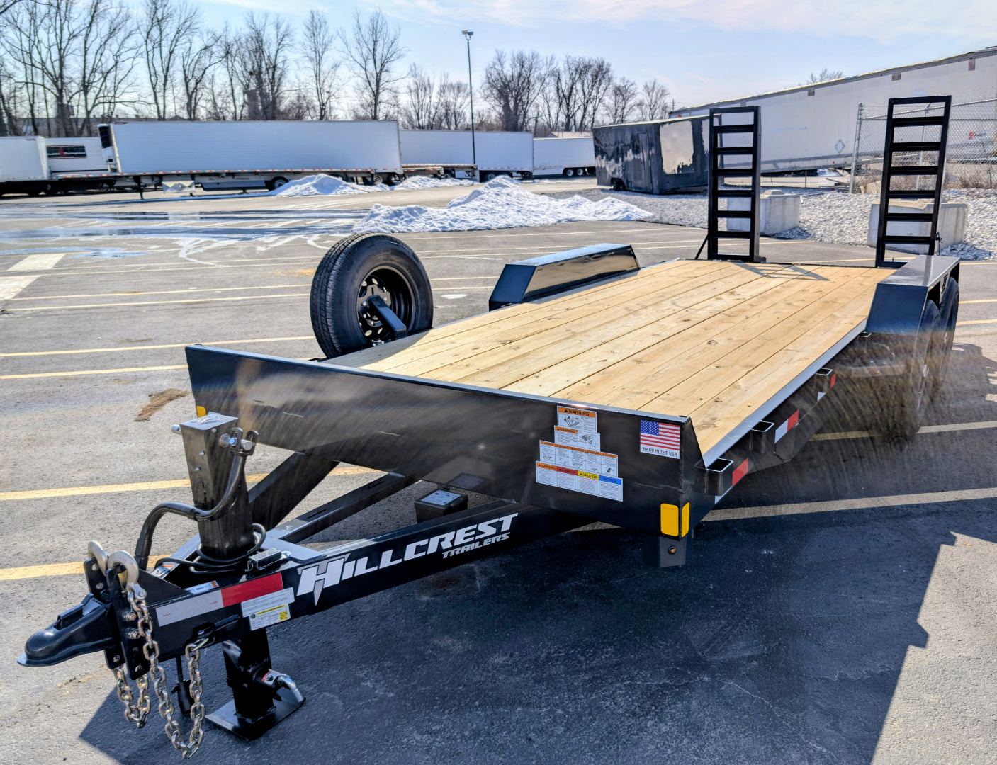 7×18 Equipment Flatbed Trailer photo 6