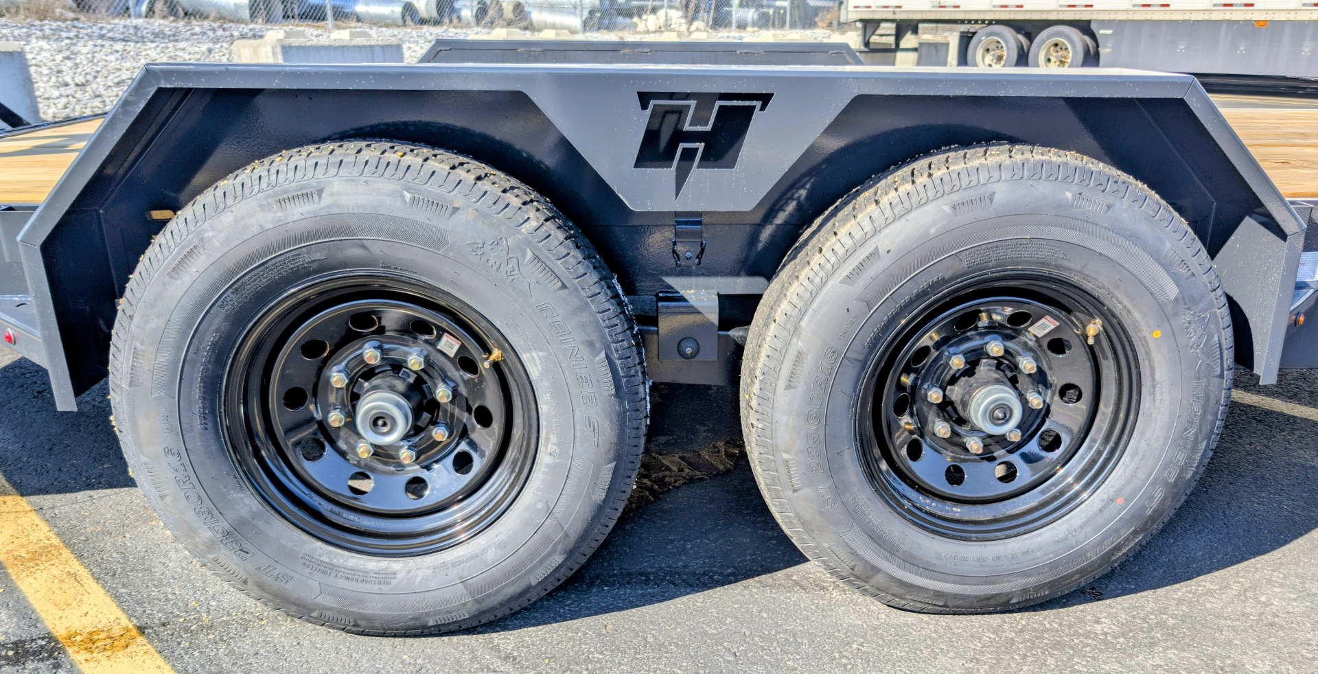 7×18 Equipment Flatbed Trailer photo 8