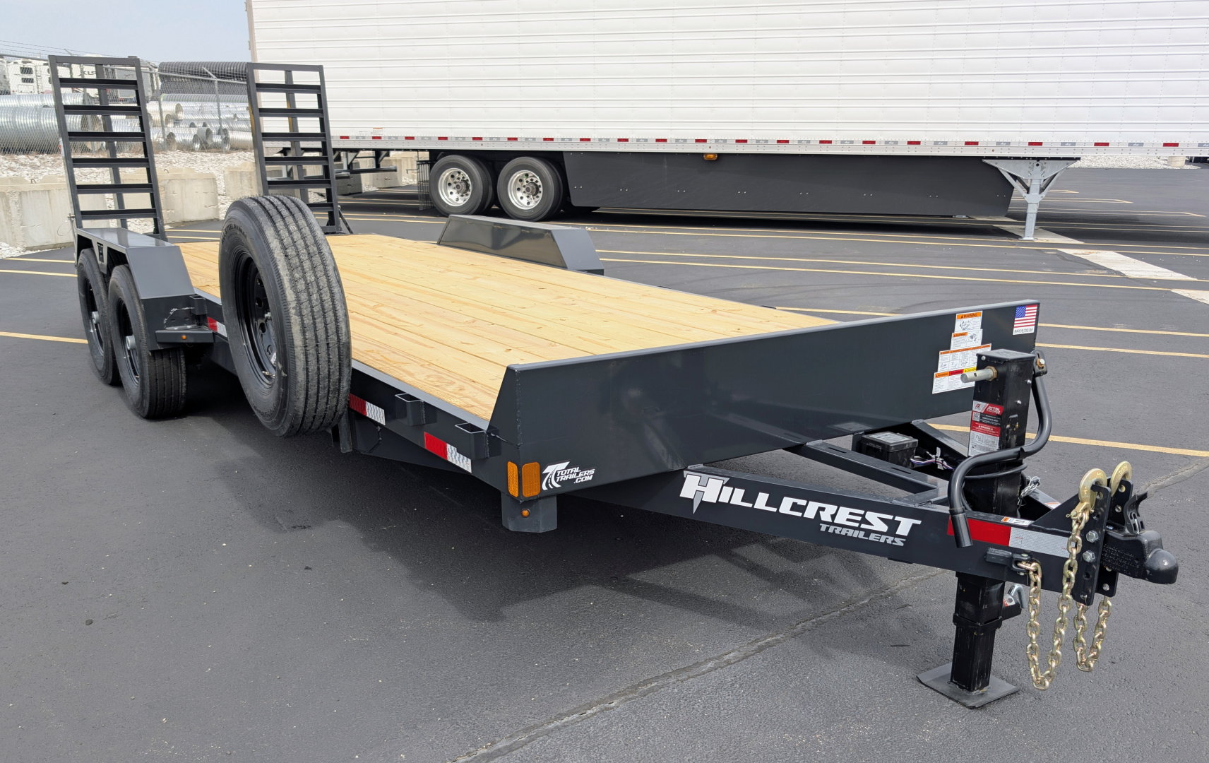 7×22 Equipment Flatbed Trailer