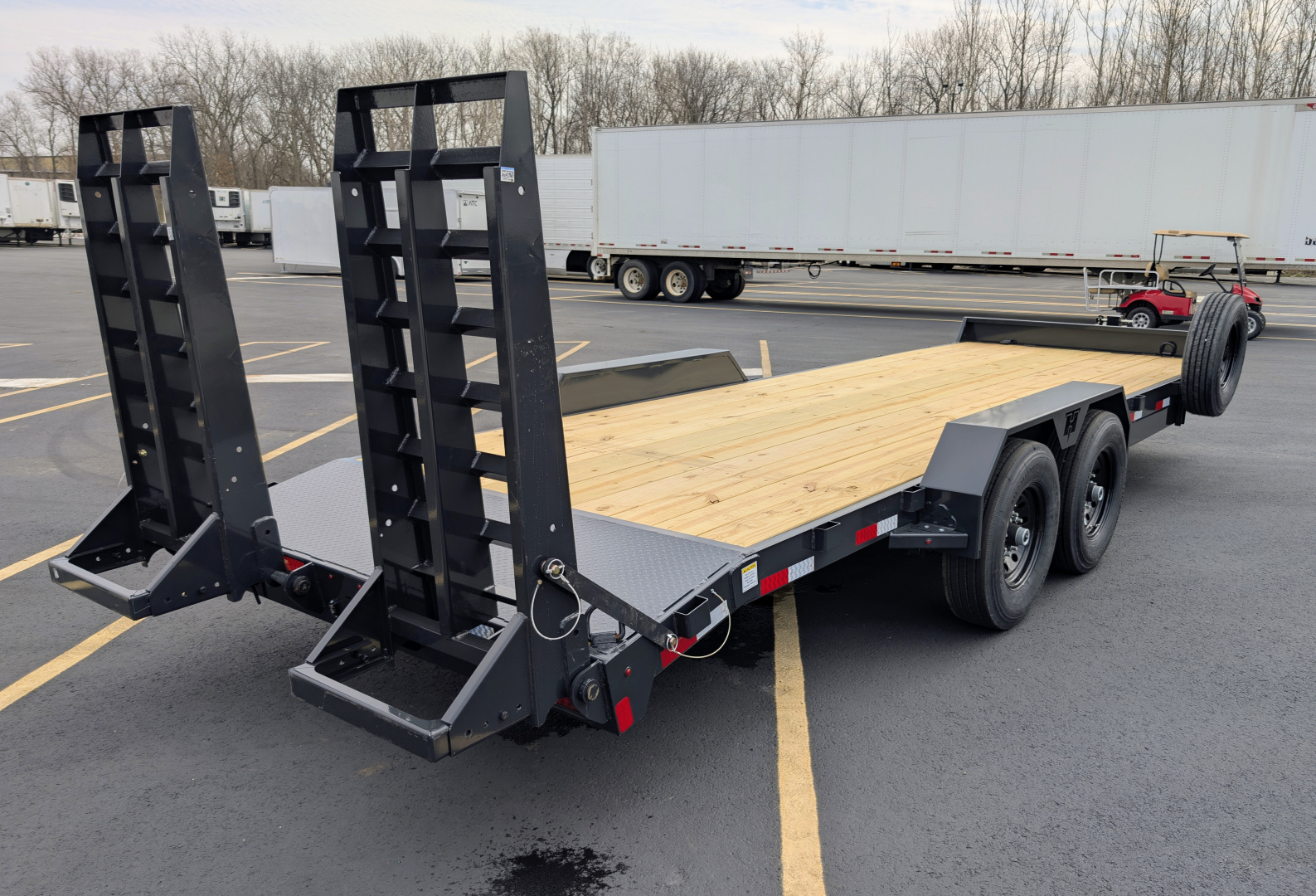 7×22 Equipment Flatbed Trailer photo 2